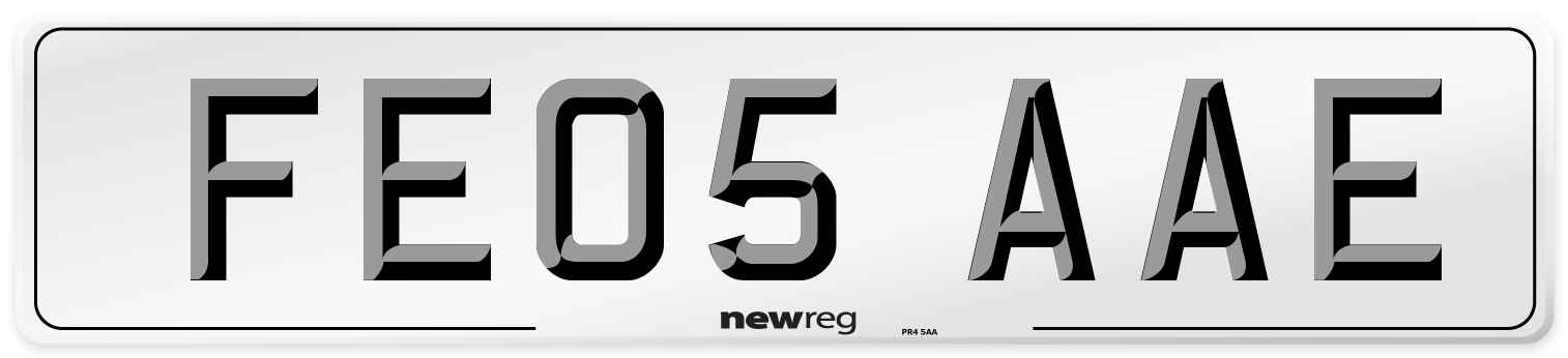 FE05 AAE Number Plate from New Reg